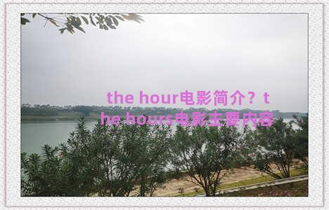 the hour电影简介？the hours电影主要内容